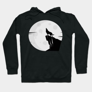 The Howling Wolf and The Full Moon Hoodie